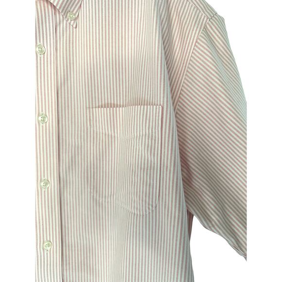 L.L. Bean Men's Striped Wrinkle Free Traditional Fit Button Down Shirt Size 17R - Picture 6 of 11